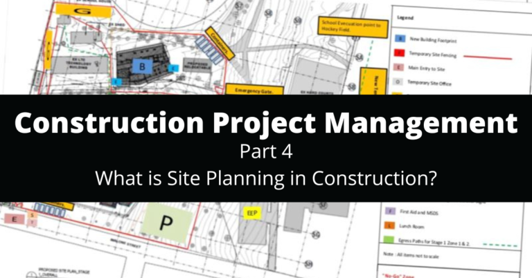 What is site planning in construction?