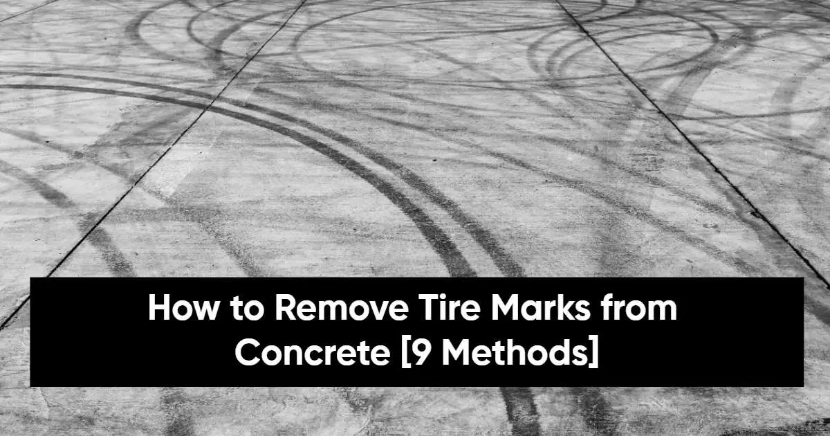 How to Remove Tire Marks from Concrete
