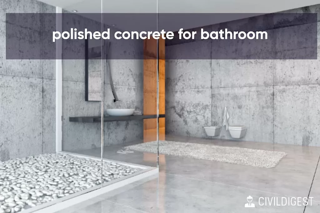 Is polished concrete slippery in the bathroom
