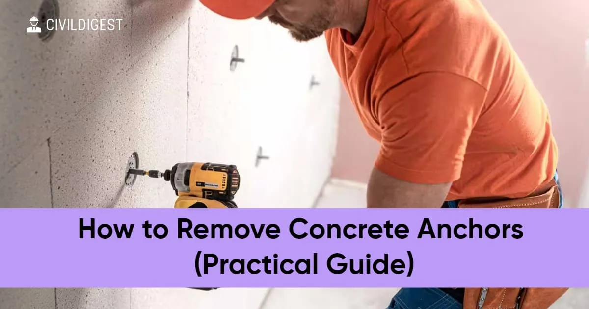 How to Remove Concrete Anchors