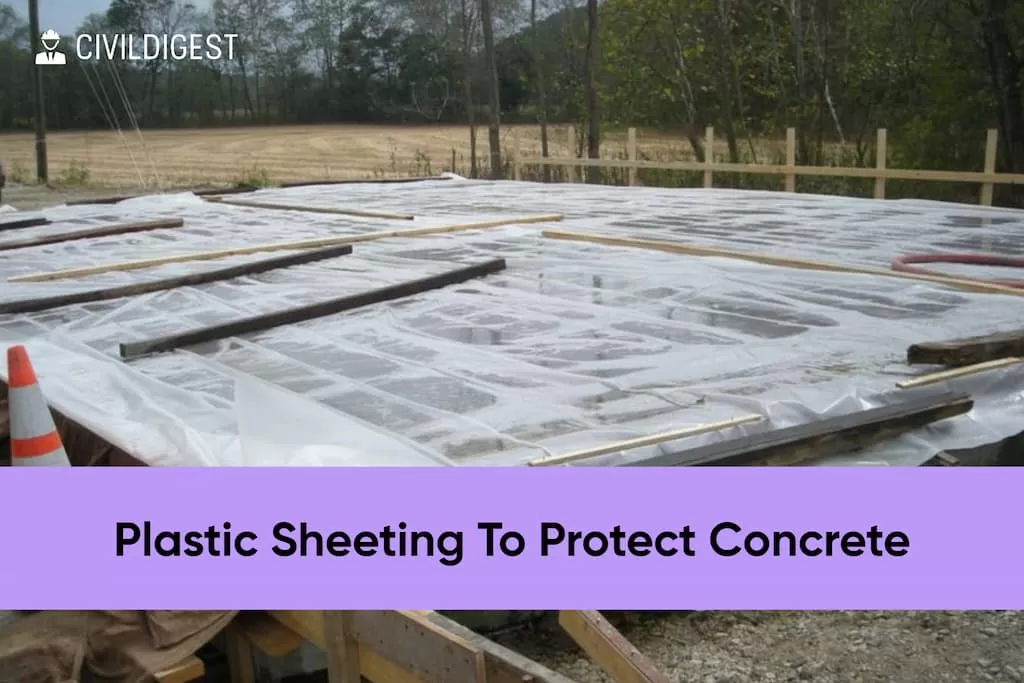 How can I protect concrete when it rains