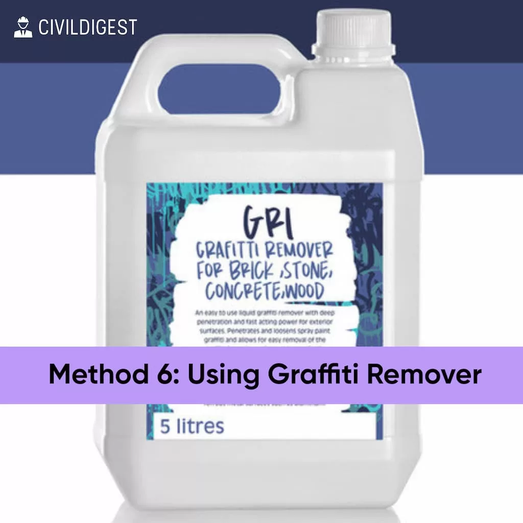 how to get spray paint off concrete Using Graffiti Remover