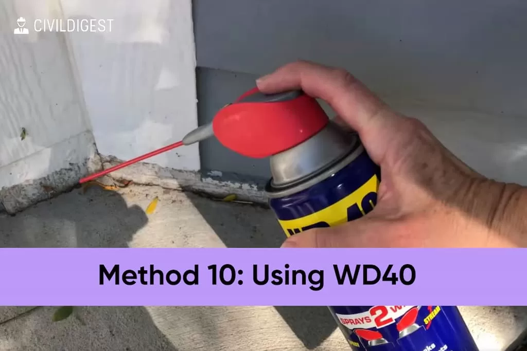 how to get spray paint off concrete Using WD40