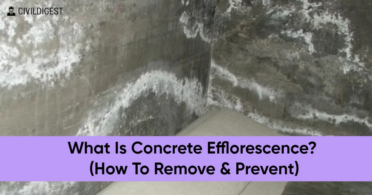 What is concrete efflorescence and how to remove and prevent